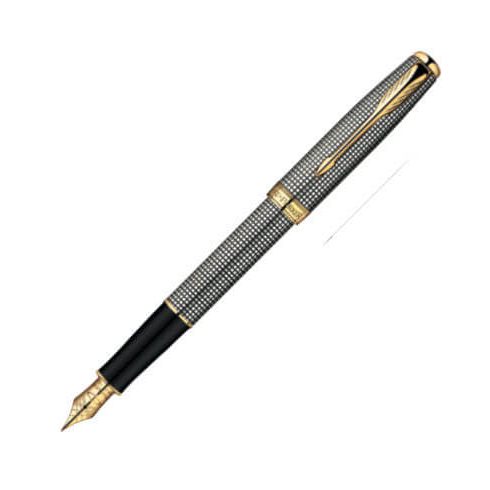 parker-sonnet-chiselled-silver-fountain-pen