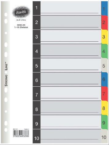 bantex-divider-10-divisions-pvc-coloured