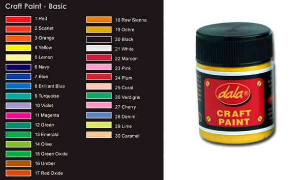 CRAFT PAINT DALA 50ML – Available in 14 colours – Zululander