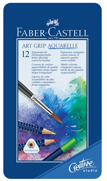 Faber-Castell - Lápices de color acuarelables Art Grip 